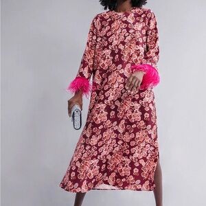 Tuckernuck Cosmos Floral Jaime Feather Dress - Small